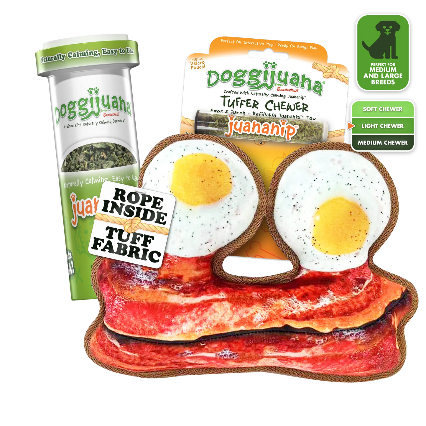 Tuffer Chewer Game Day Duo Bundle - Eggs and Bacon