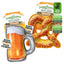 Doggie beer mug and pretzel combo: premium tough toys with Juananip for calming play, ideal for medium and large breeds.