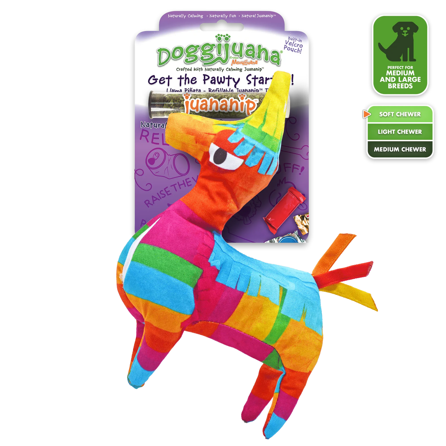 Get the Pawty Started Refillable Llama Piñata Toy