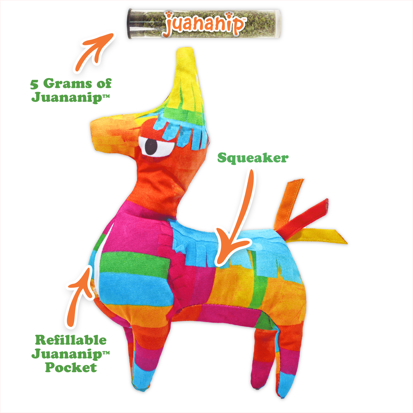 Get the Pawty Started Refillable Llama Piñata Toy