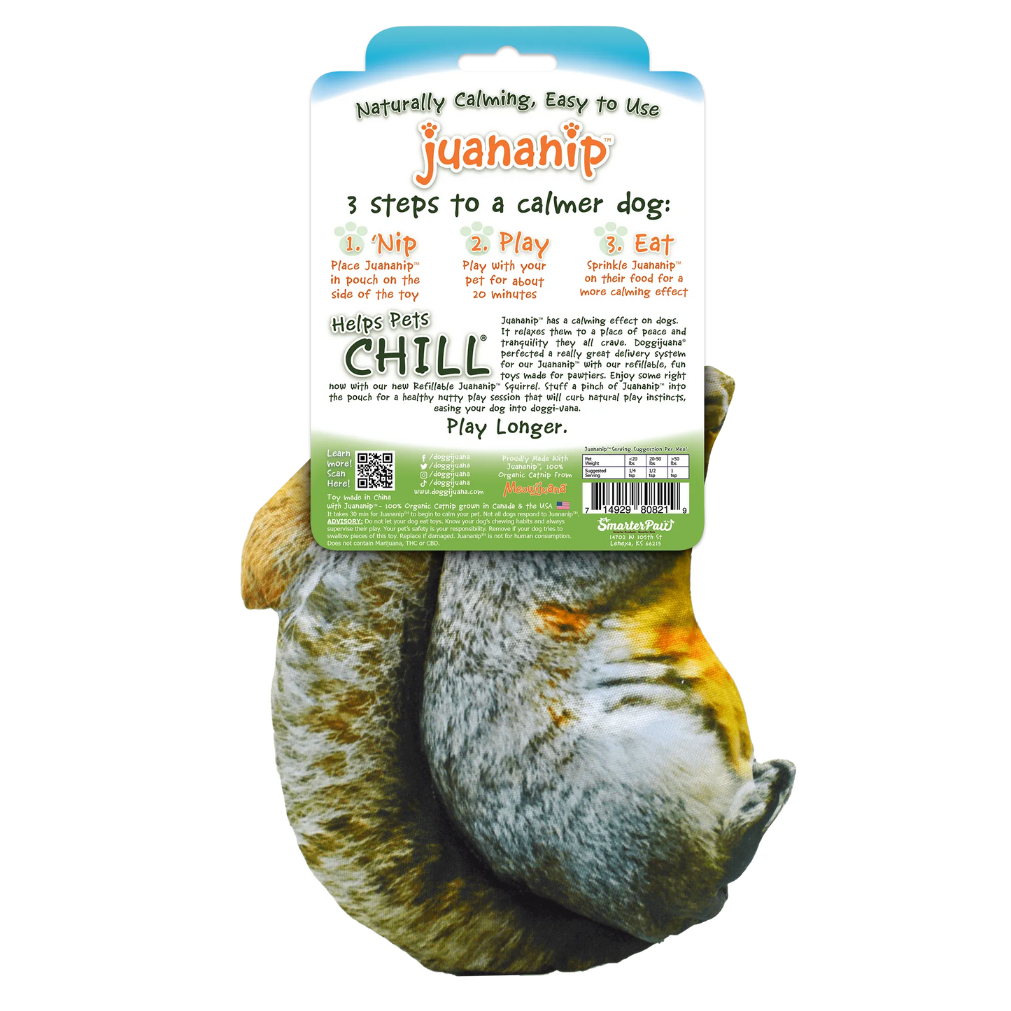 Get Outside Refillable Squirrel Toy