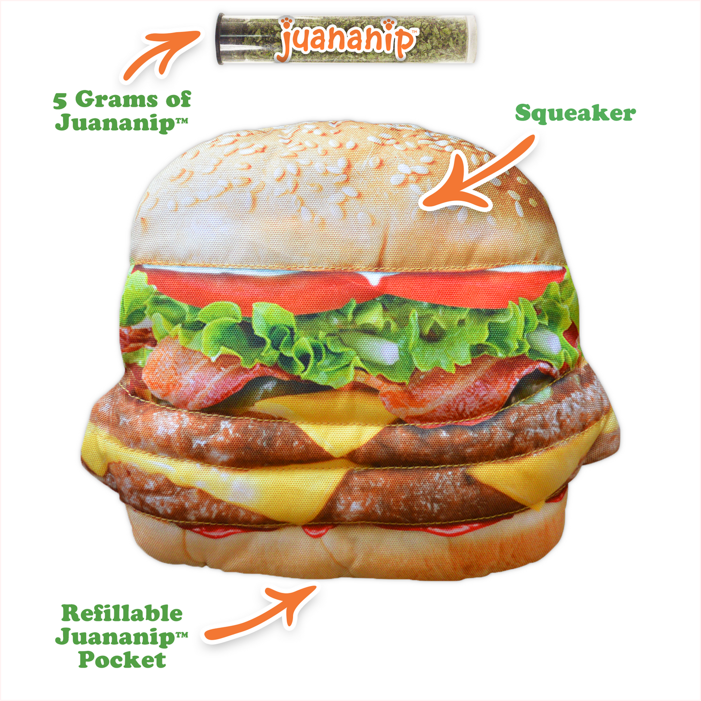 Get The Munchies Refillable Cheeseburger Toy