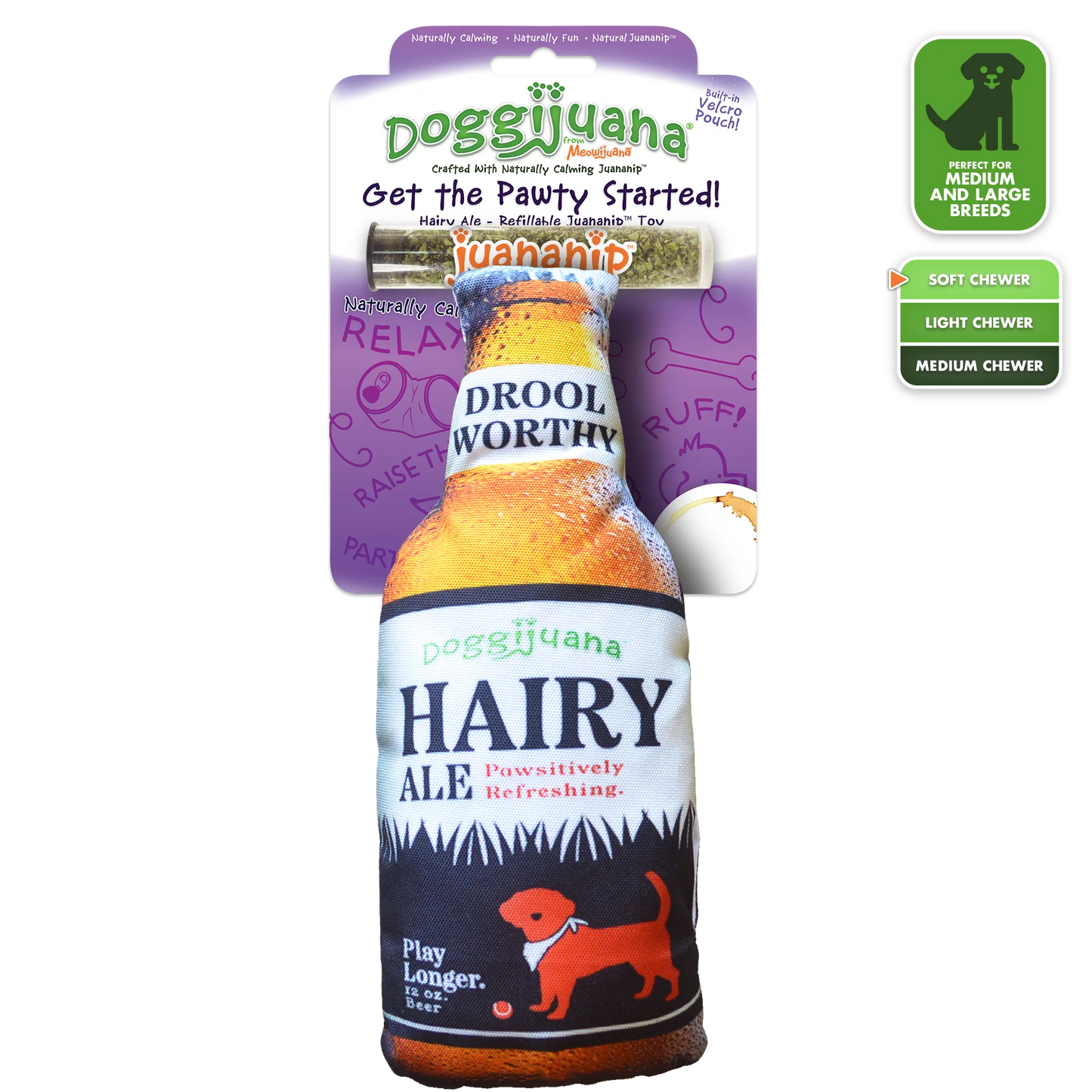 Get The Pawty Started Refillable Hairy Ale Toy