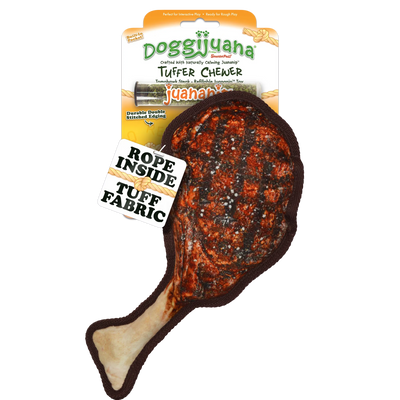 Tuffer Chewer Refillable Tomahawk Steak Toy