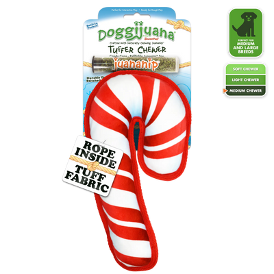 Tuffer Chewer Refillable Candy Cane Toy