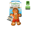 Doggijuana Tuffer Chewer Mini in gingerbread cookie design, featuring a rope core, squeaker, and refillable Juananip™ pocket.