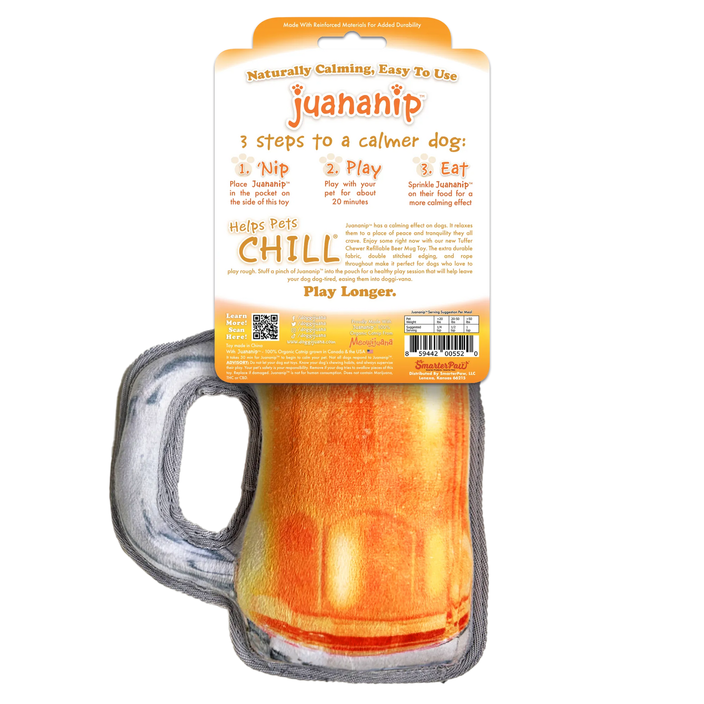 Tuffer Chewer Refillable Beer Mug Toy