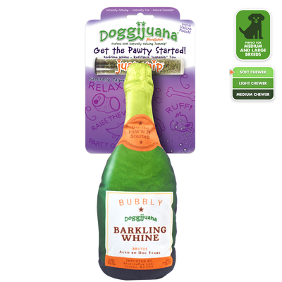 Get the Pawty Started Refillable Barkling Whine Toy