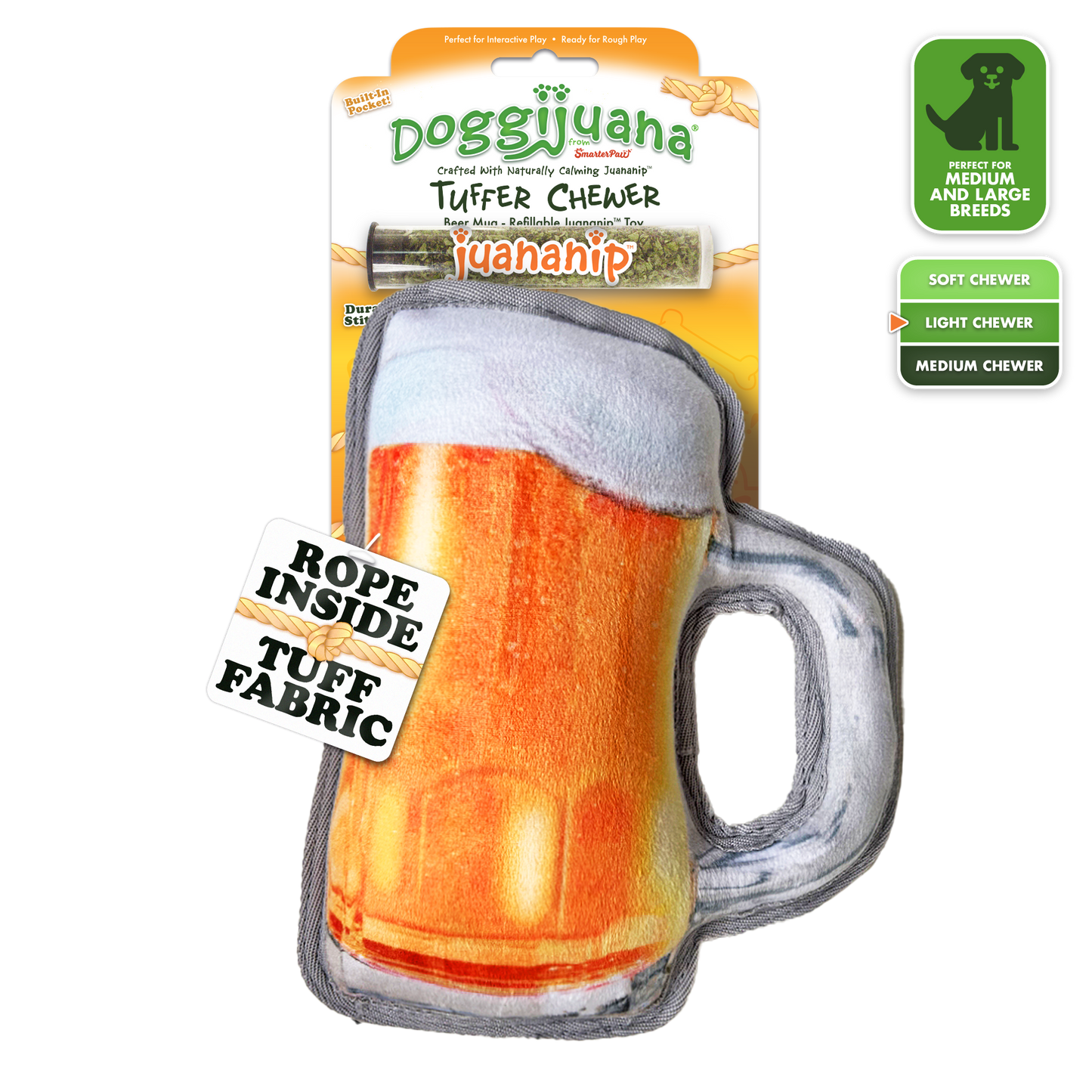 Tuffer Chewer Refillable Beer Mug Toy