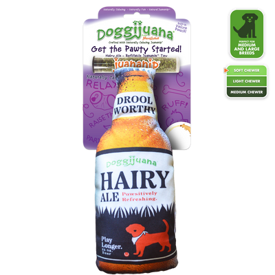 Get The Pawty Started Refillable Hairy Ale Toy