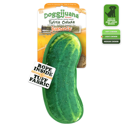 Tuffer Chewer Refillable Dill Pickle Toy