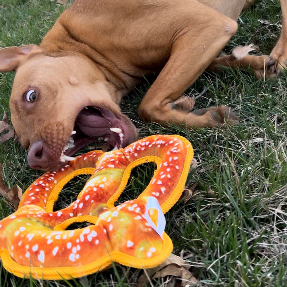 Doggijuana Tuffer Chewer Refillable Juananip Pretzel Toy